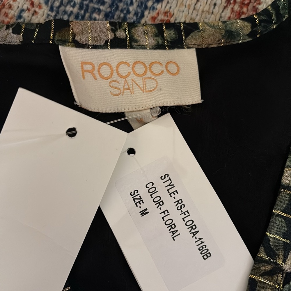 Rococo Sand Flora Hi Low Maxi Dress in Green Floral Print SZ M NWT - Picture 6 of 8